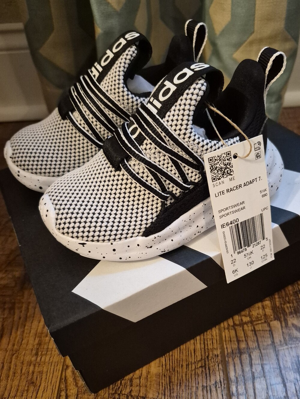 Adidas Lite Racer Adapt 7.0 Lightweight Slip-On Sneakers Baby / Toddler Sz 6